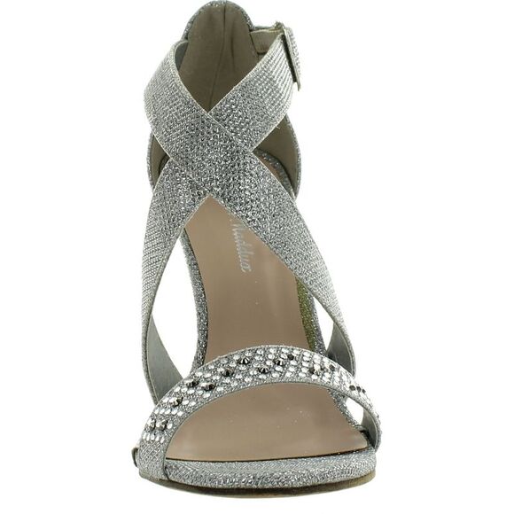 Mark and Maddux Common-01A Silver Womens sandals 6 NEW - Picture 3 of 4